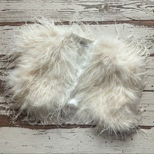 New BHLDN Ivy and Aster Feathered Bridal Shrug